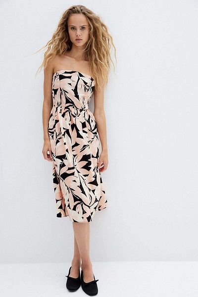 H&M Cotton bandeau dress