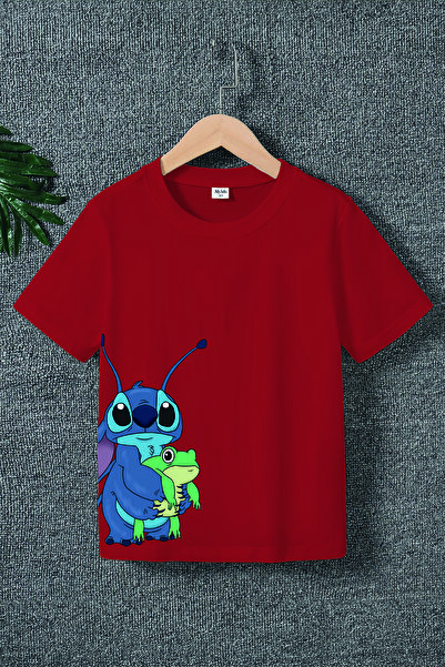MYADA Tricou pentru copii cu imprimeu Lilo Stich premium 20462