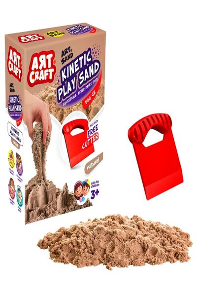 a v d a Aksesuarlı Naturel Kinetik Oyun Kumu 500 gr -dede