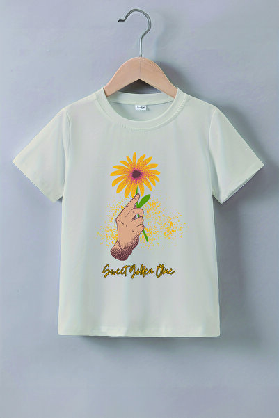 MYADA Premium Sunflower Štampano Dječja majica 22718