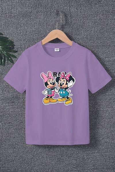 MYADA Tricou pentru copii cu imprimeu Miki Brothers 22540