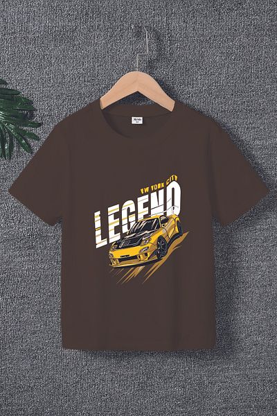 MYADA Детска тениска с щампи на състезателна кола Premium Legend 20558