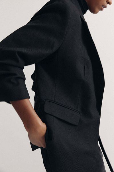 H&M Gathered-sleeve blazer