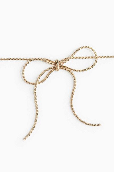 H&M Bow-decorated necklace