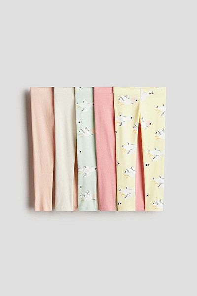 H&M 5-pack cotton leggings