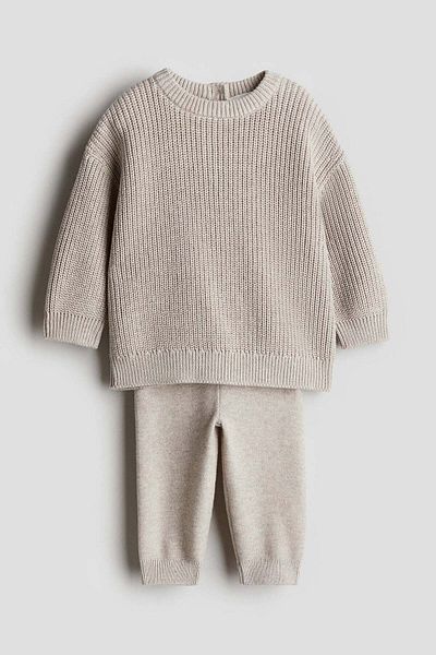 H&M 2-piece cotton knit set