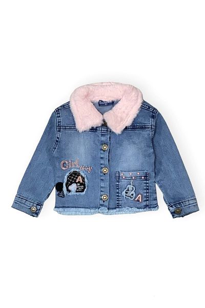 Mnk Baby&Kids Kabát, body és farmer lánykosztüm Mnk0558 Pink