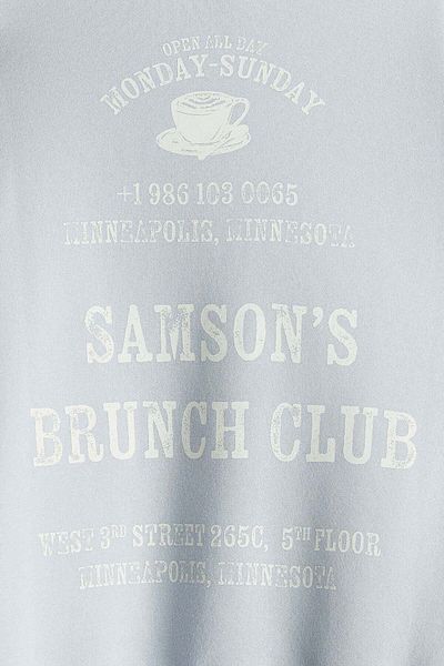 H&M Oversized motif-detail sweatshirt
