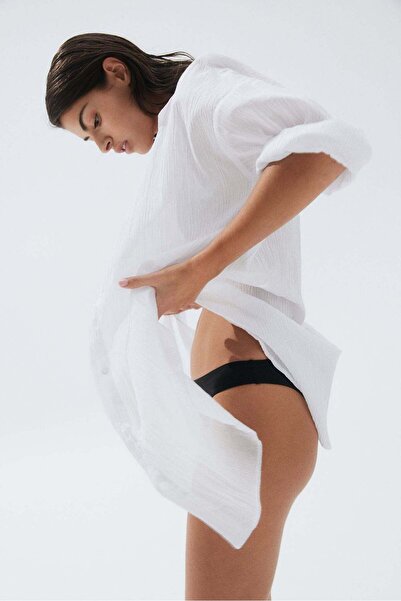 H&M قميص قطني طويل