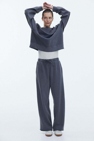 H&M Washed cotton sweatpants