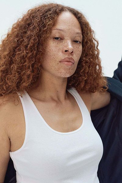 H&M MAMA 2-pack cotton vest tops