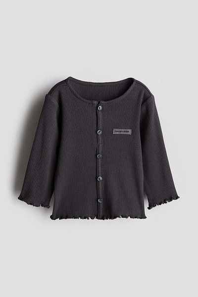 H&M Button-detail jersey top