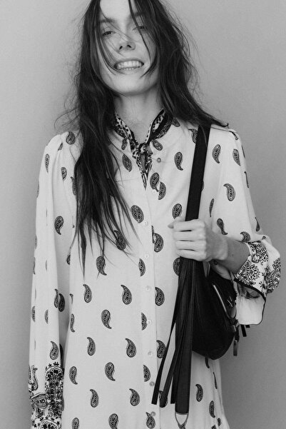 H&M Patterned viscose dress