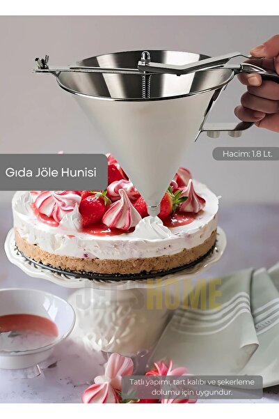 Jet's Home Gıda Jöle Hunisi Paslanmaz Hamur Dağıtıcı Büyük Standlı  Krep ve T...