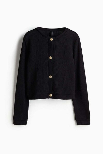 H&M Textured jersey cardigan