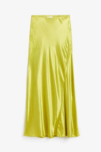 H&M Satin maxi skirt