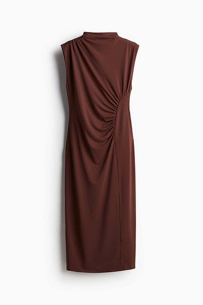 H&M Draped turtleneck dress