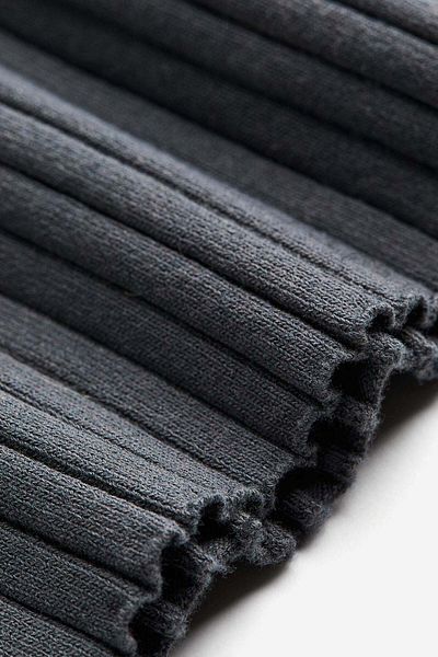 H&M Silk-blend Rib-knit Dress