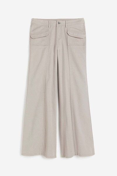 H&M Wide twill trousers