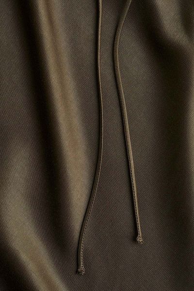 H&M Satin drawstring skirt