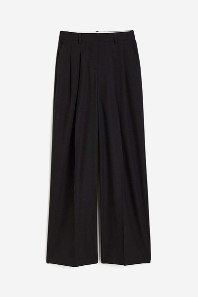 H&M Wide wool-blend trousers