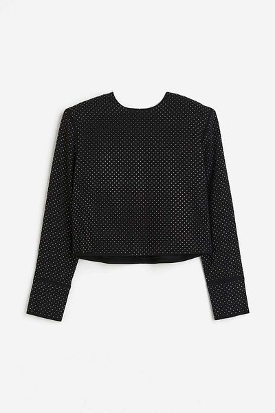 H&M Rhinestone-embellished blouse