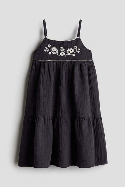 H&M Tiered muslin dress