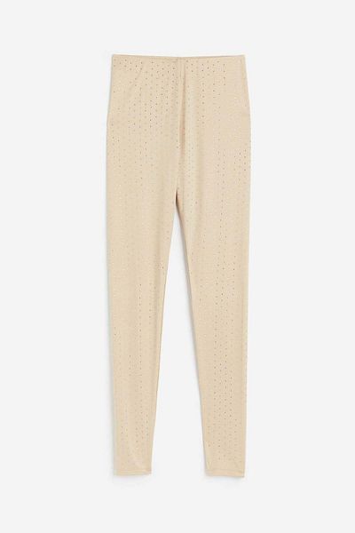 H&M Rhinestone-embellished leggings