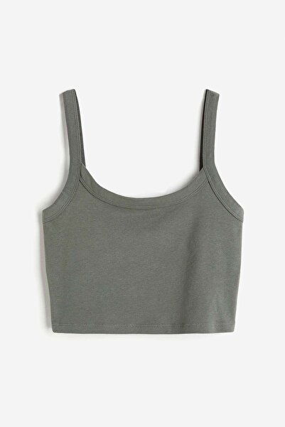 H&M Cropped strappy top
