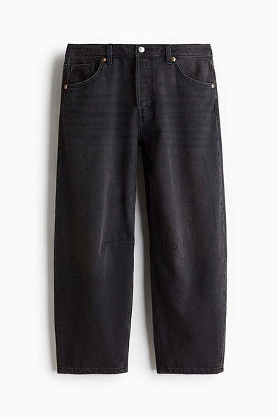 H&M Barrel High Cropped Jeans