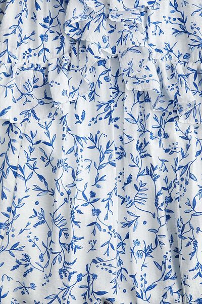 H&M Frill-trimmed midi dress