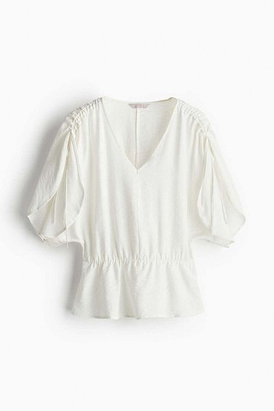 H&M Drawstring-detail blouse