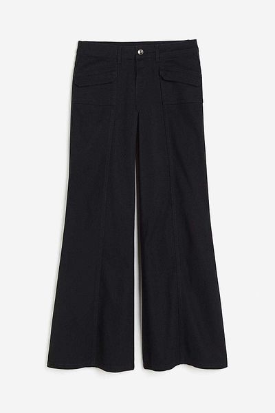 H&M Wide twill trousers