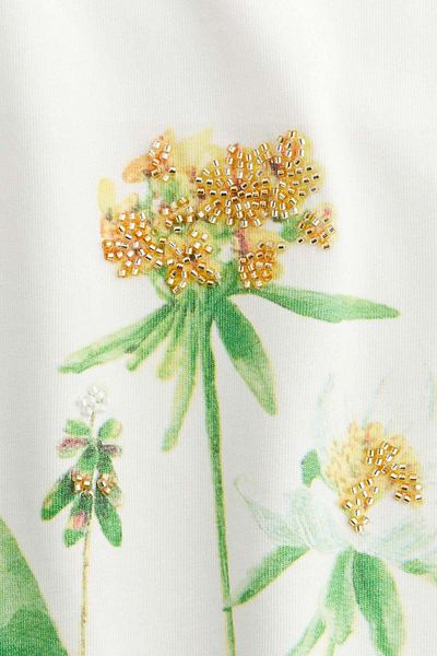 H&M Bead-embellished T-shirt