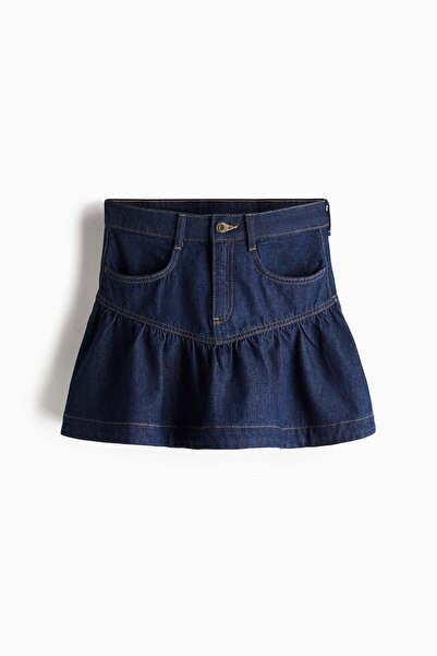 H&M Peplum-hem denim skirt