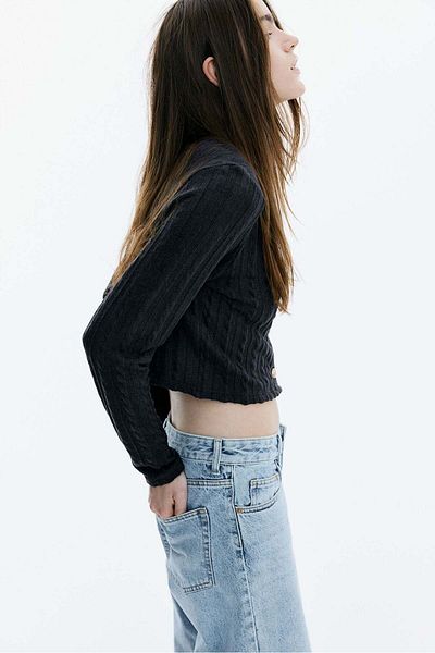 H&M Cable-knit-look cardigan