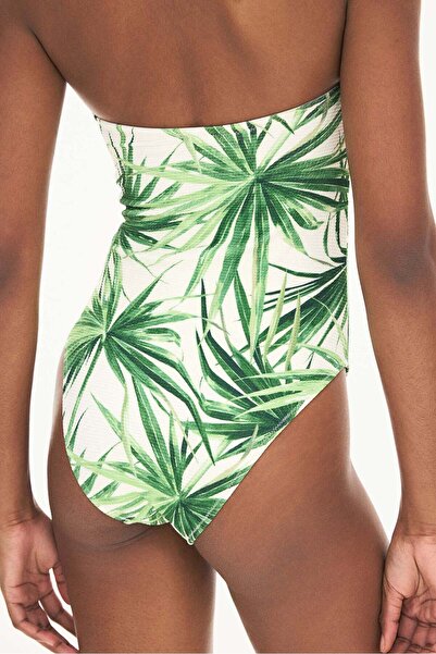 H&M Padded-cup bandeau swimsuit