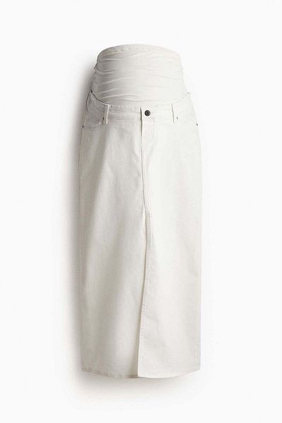 H&M MAMA Midi denim skirt