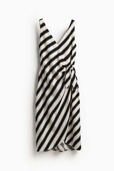 H&M Textured wrap dress