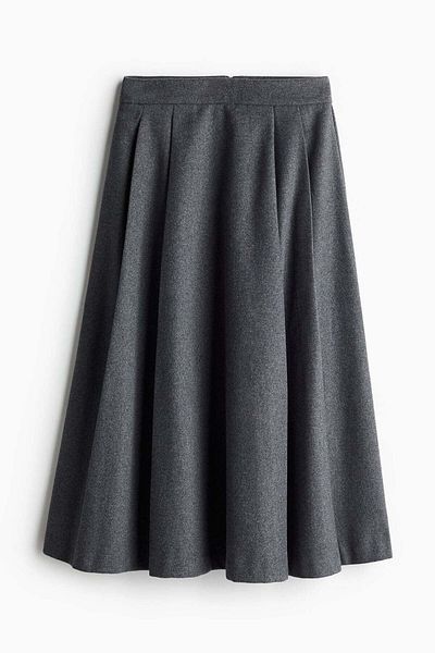 H&M Pleated midi skirt