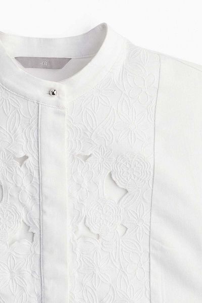 H&M Broderie anglaise-detail dress