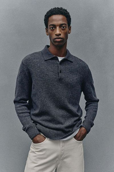 H&M Regular Fit Wool polo jumper