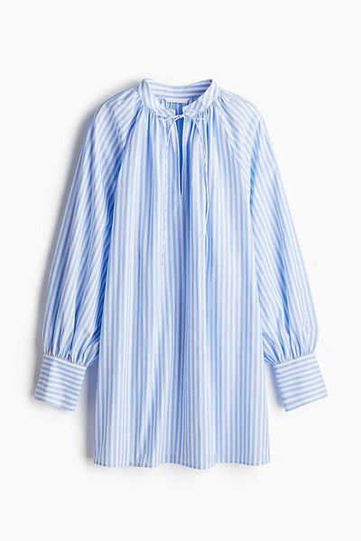 H&M Oversized tie-detail dress