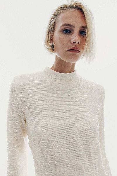 H&M Sequined turtleneck dress