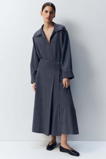 H&M Pleated A-line skirt