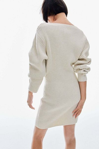 H&M Rib-knit boat-neck dress