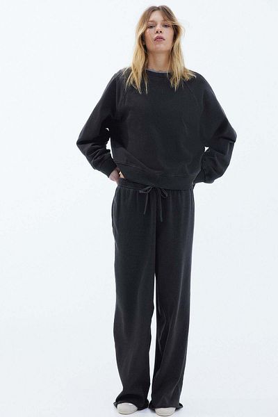 H&M Washed cotton sweatshirt