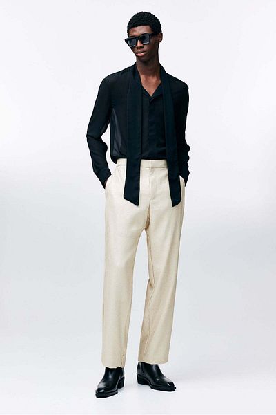 H&M Relaxed Fit Sequined trousers