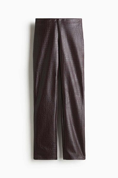 H&M Straight coated trousers