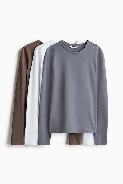 H&M 3-pack jersey tops